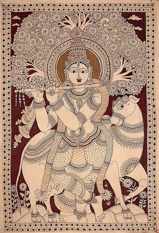 Large Painting of Shri Krishna