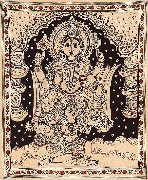 Lord Vishnu on Garuda