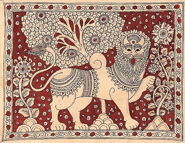 King of Animals - Lion | Exotic India Art