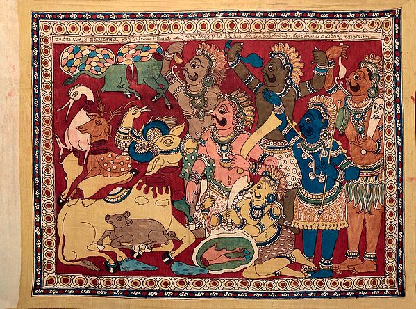 Rakshasas offering Animal Sacrifice