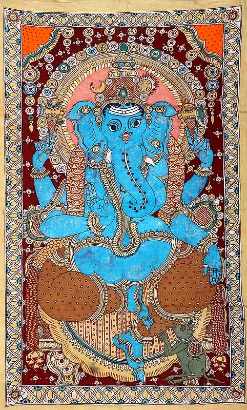 Four Armed Seated Ganesha