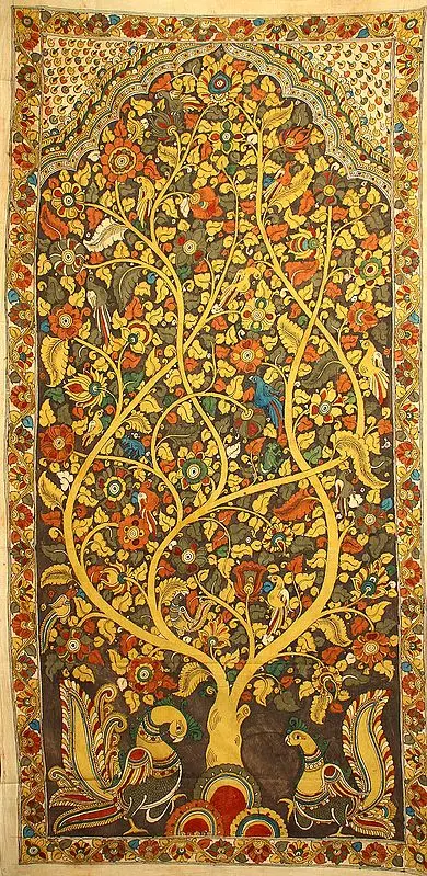 Tree of Life with Peacock Pair