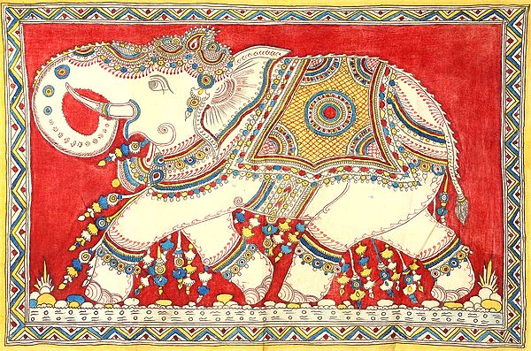 Decorated Elephant | Exotic India Art