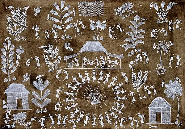 Dance at Night in a Village
