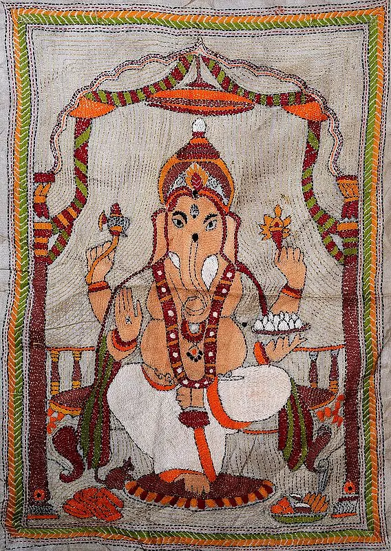 Four-Armed Seated Ganesha