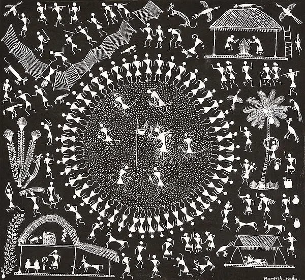Warli's Dance on First Rain