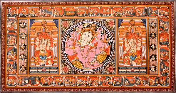 Life-Of-Ganesha Panel