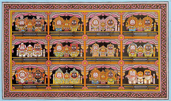 Twelve Patterns of Shringara – Adornment of Shri Jagannatha Ji