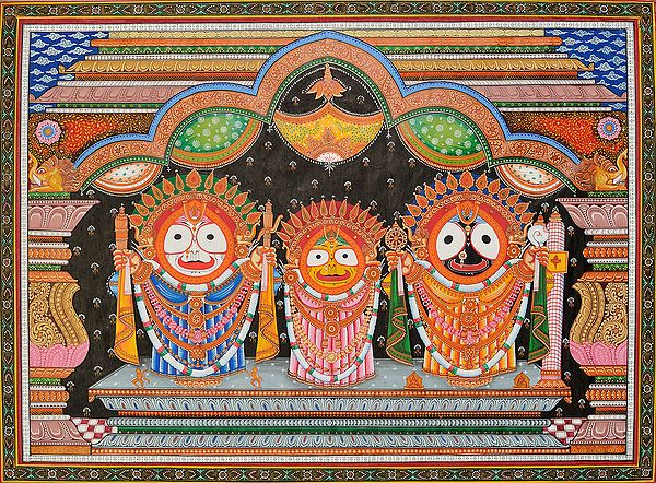 Lord Jagannatha in Raja Vesha (King's Costume)