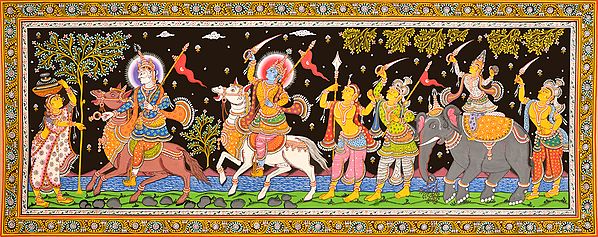 Jagannatha, Baladev, Manika the Milk-Maid and King