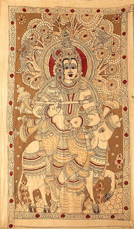 Krishna Standing Afore His Cow