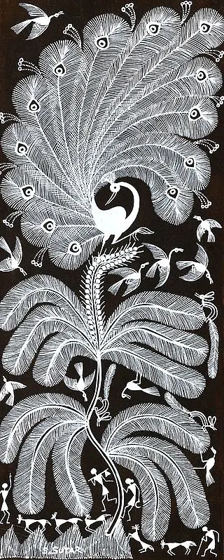 Dancing Peacock on The Tree of Life
