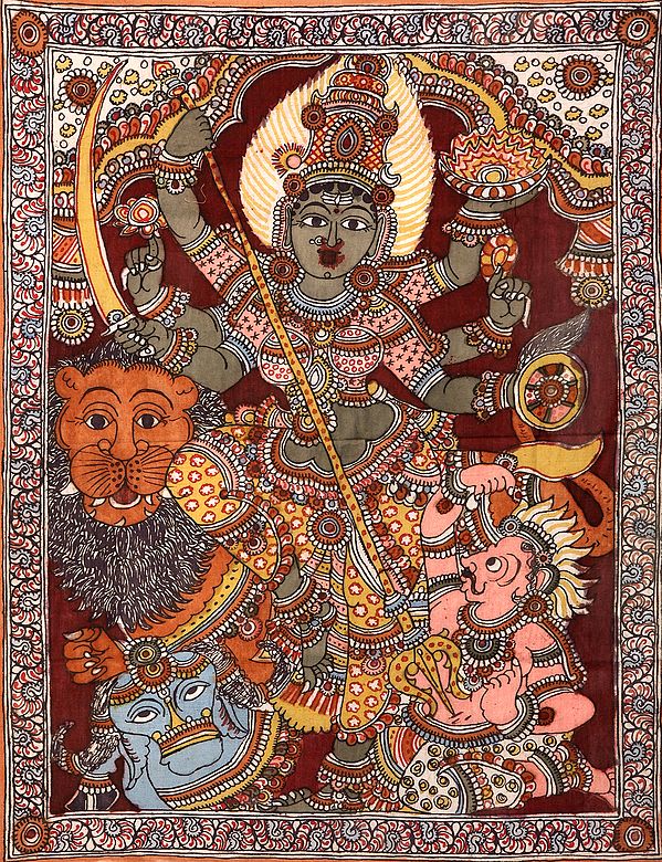 Six-armed Mahishasuramardini Goddess Durga