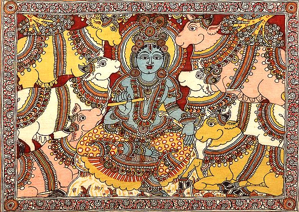 Krishna with His Cows