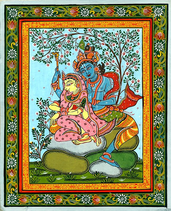 Colorful Close-Knit Bond of Radha and Krishna
