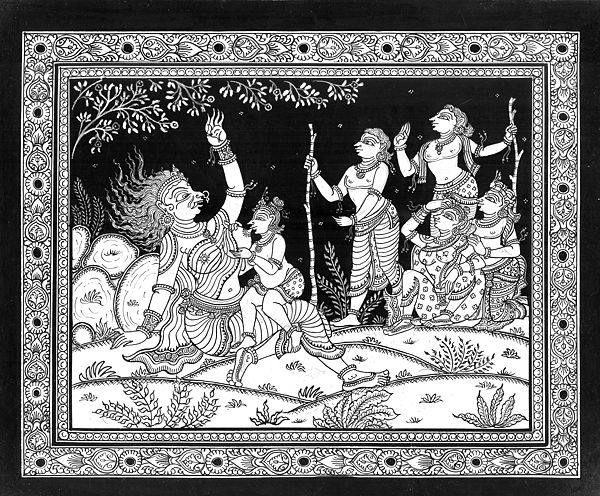 Krishna Drinks Putana's Milk