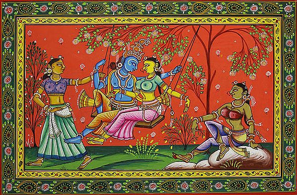 Radha Swings with Krishna