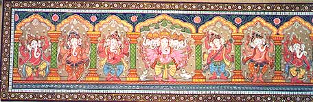 Seven Ganeshas