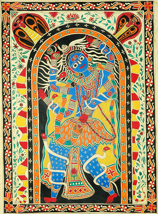 Shiva Dancing Inside His Linga