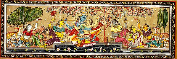 Singing and Dancing with Radha Krishna