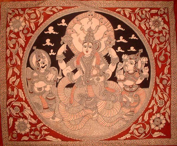 Vishnu with Lakshmi and Garuda