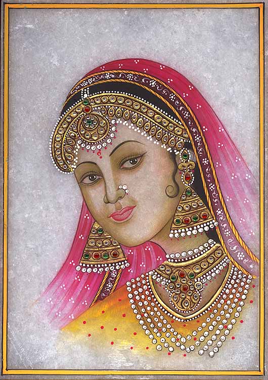 Lady from Rajasthan in Traditional Jewelry