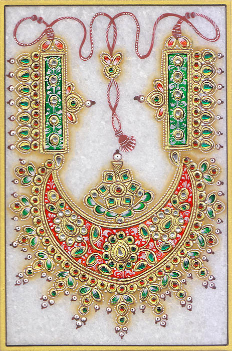 Rajasthani Choker (Embossed Painting)