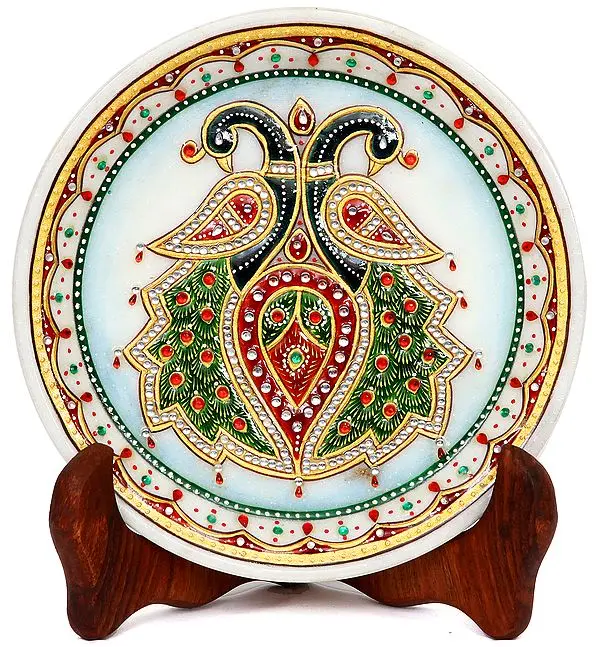 Stylized Peacock Pair