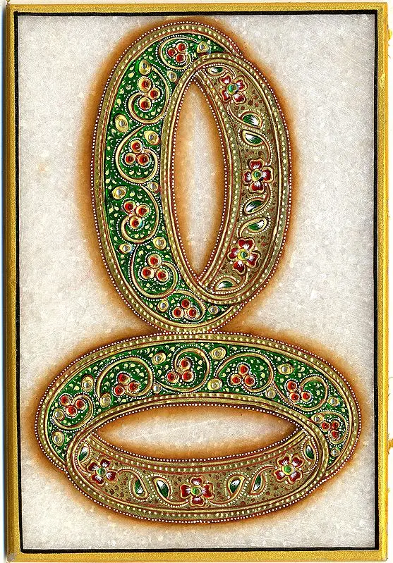 Pair of Bangles (Embossed Painting)