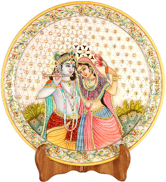 Venugopala with his Beloved Radha (With Lattice)