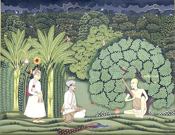 Akbar and Tansen Visit Haridas