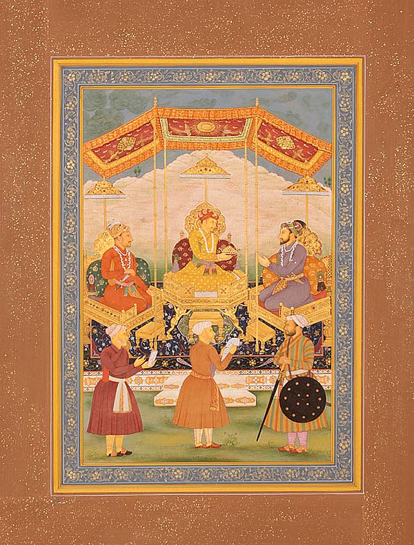 Akbar Handing Over to Shahjahan the Mughals’ Dynastic Crown