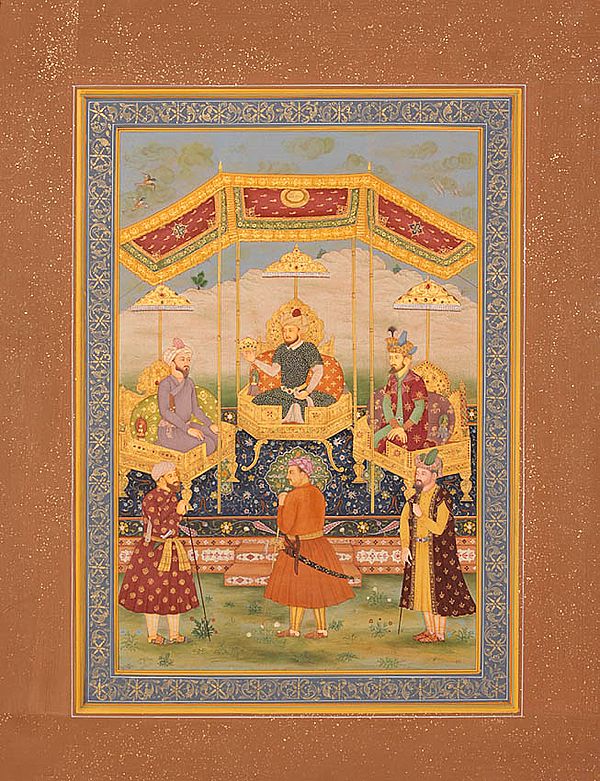 Timur Handing the Crown of Hindustan to Babur