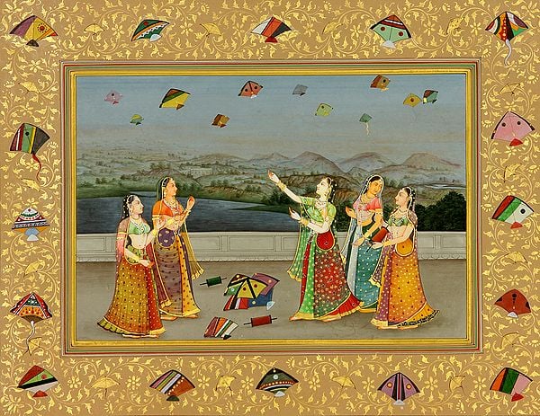 The Begum of Oudh Flying a Kite