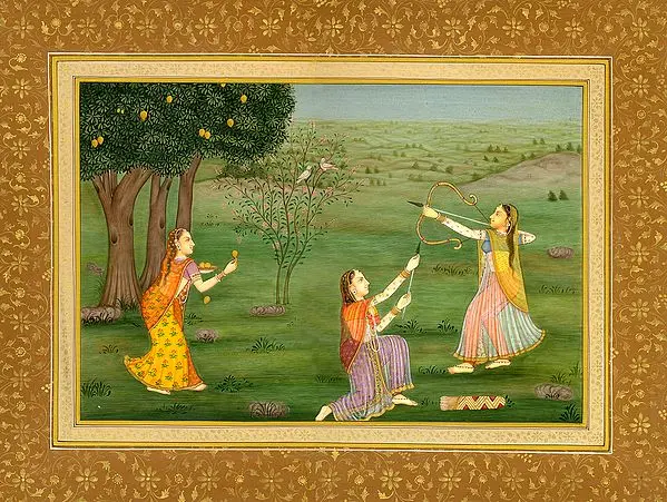 The Royal Damsel Shooting Down Mangoes