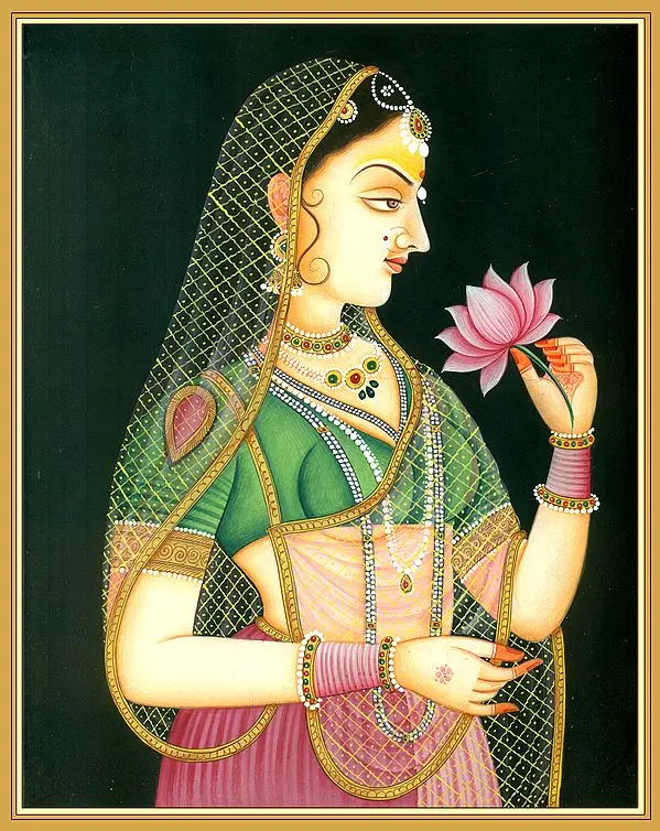 Lady with Flower