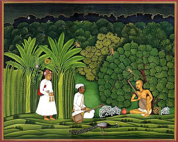 Akbar and Tansen Visit Haridas