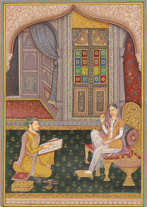 A Begum Giving Sitting for a Portrait