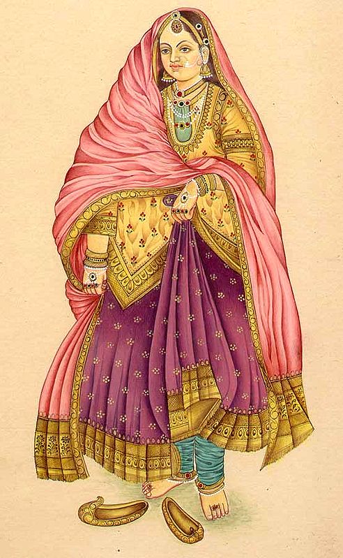 The Lady in Traditional Medieval Costume