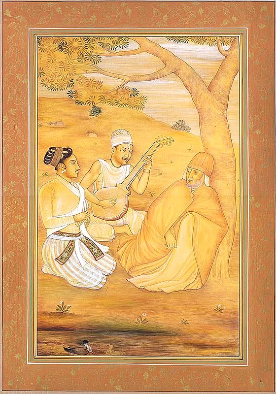 The Vaishnava Meets the Sufi, as Akbar Looks On