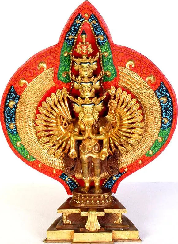 Tibetan Buddhist Deity Eleven Headed Thousand Armed Avalokiteshvara
