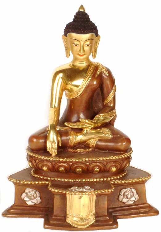 Enthroned Gautam Buddha