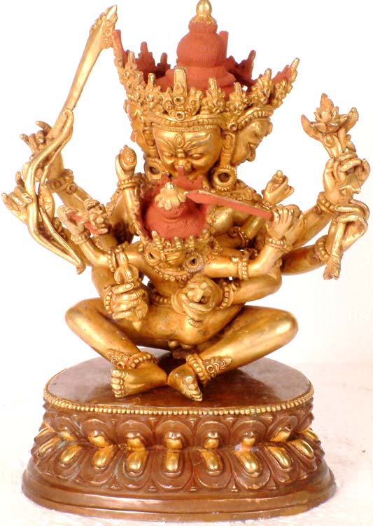 Manjuvajra (Tantric Form of Manjushri) in Yab Yum