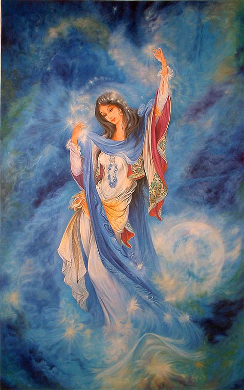 Painting of Apsara - The Angel | Oil on Canvas