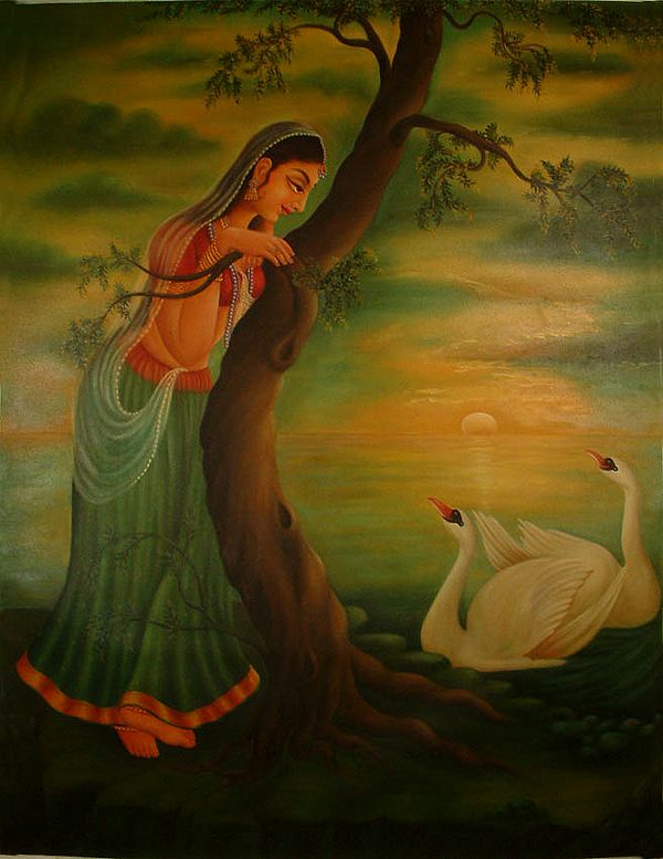 Heroine with Swan Couple