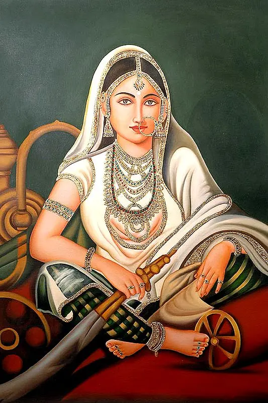 Lady with Hookah | Oil on Canvas