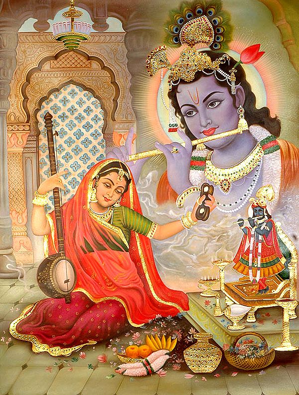 Meera and Krishna