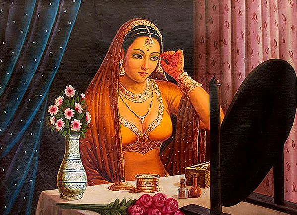 Nayika Shringara | Oil Painting on Canvas