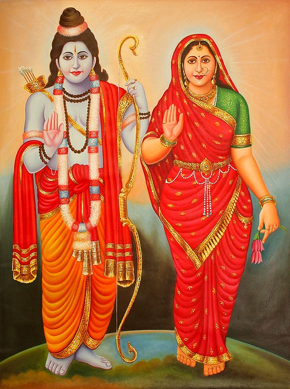 Blessing Goddess Sita and Lord Rama