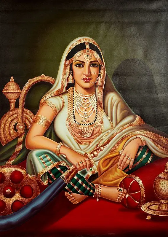 The Eldest Bahuraani With Her Hookah